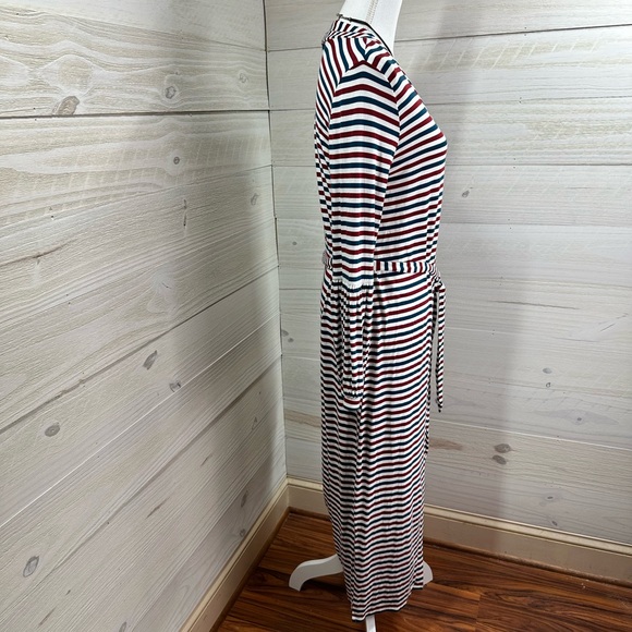 Universal Standard for J. Crew Striped Maxi Dress XS FREE SHIP - Picture 2 of 5